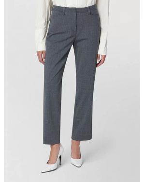 Thelatest Tailored Trousers Belt Loops Pockets Buttons - Blue