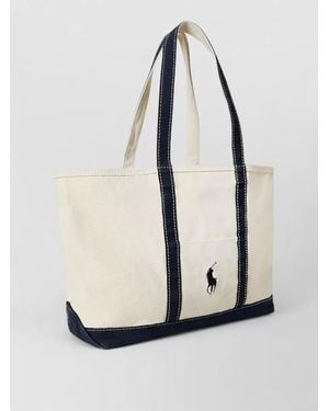 Polo Ralph Lauren Denim Tote Bag - White