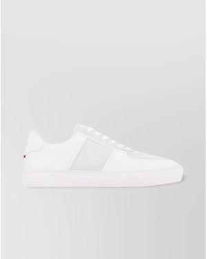 Moncler Leather Low-Top Sneakers - White