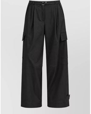 P.A.R.O.S.H. Wide-Leg Trousers - Black