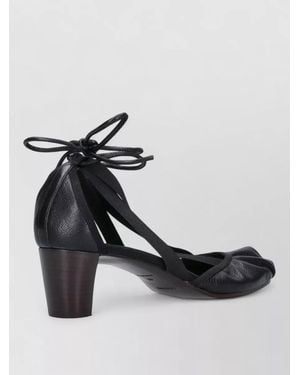 Lemaire Leather High-Heel Pumps - Black