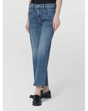 Mother Denim Straight-Leg Jeans - Blue