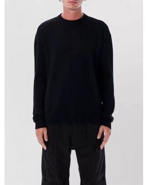 Rick Owens Cashmere Fine-Knit Crew-Neck Long-Sleeve Jumper - Blue