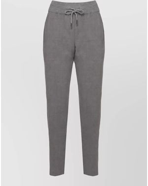 Panicale Straight-Leg Wool Lounge Pants - Gray