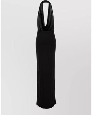DSquared² Viscose Sleeveless Maxi Gown - Black