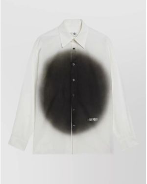 MM6 by Maison Margiela Spray-Print Cotton Shirt - Multicolour