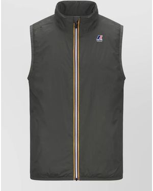 K-Way Rouland Warm High Collar Lightweight Gilet - Black