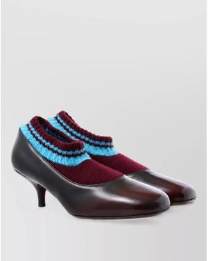 Dries Van Noten Leather Pumps - Blue