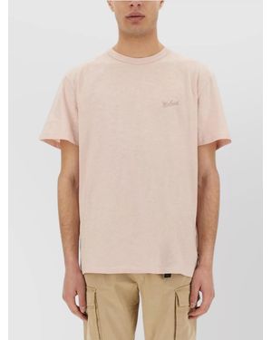 Woolrich Flamed Cotton T-Shirt - Natural