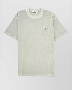 Stone Island Cotton Logo-Patch T-Shirt - Multicolour