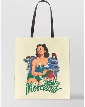 Moschino Hawaiian Print Tote Bag - White
