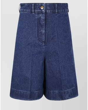 ショートパンツ Patou High-Waisted Bermuda Shorts PATOU DENIM BERMUDA SHORTS