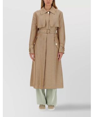 Lanvin Belted Trench Coat - Natural