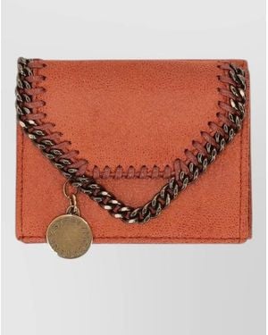 Stella McCartney Falabella Trifold Wallet Chain Detail - Brown