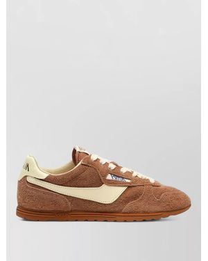 Autry Suede Low-Top Trainers - Brown