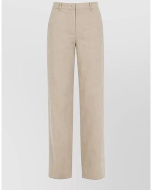 Paul Smith Linen Wide-Leg Trousers - Natural