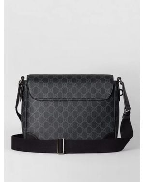 Gucci Silk Crossbody Bag Adjustable Strap - Black