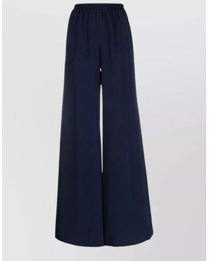 Gianluca Capannolo Satin High Waist Floor Length Pants - Blue