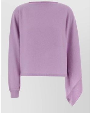 Jil Sander Wool Cape - Purple