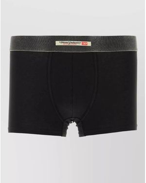 DIESEL Stretch Cotton Boxer Briefs Set - Black
