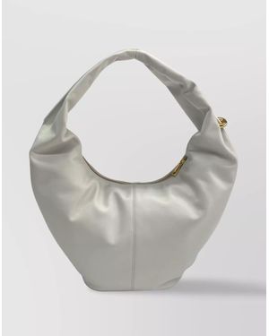 Furla Ring S Hobo Leather Shoulder Bag - Gray
