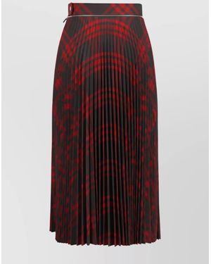 Burberry High-Waisted Pleated Evening Skirts - Purple