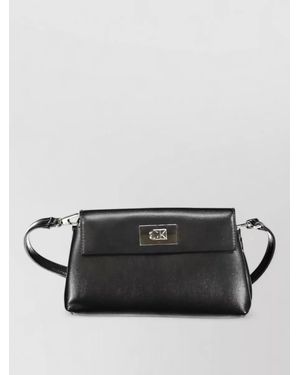 Calvin Klein Leather Clutch Bag - Black