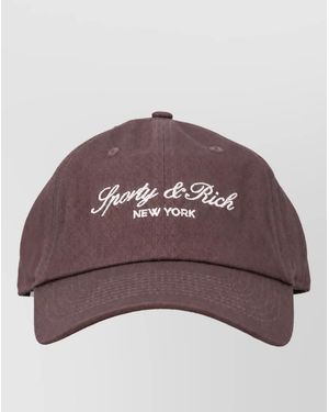 Sporty & Rich Cotton Cap - Brown