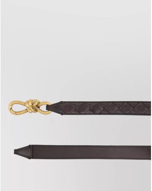 Bottega Veneta Leather Belt - Natural
