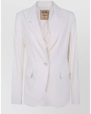 Uma Wang Linen Suit Jacket - White