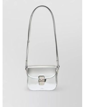 A.P.C. Grace Mini Crossbody Bag Synthetic Shoulder Strap - White