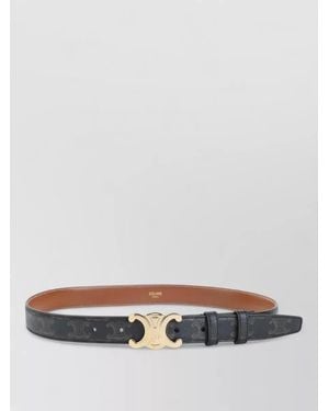 Celine Adjustable Reversible Medium 25Mm Belt - Gray
