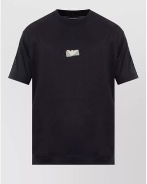 Emporio Armani Logo Crew Neck Short Sleeve T Shirt - Black