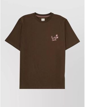 Paul Smith Cotton Logo T-Shirt - Brown