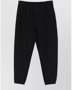 Emporio Armani Patterned Track Trousers - Black