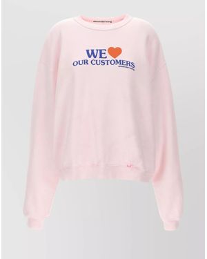 Alexander Wang Beloved Clients Crewneck Sweatshirt - Pink