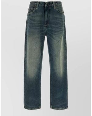 Carhartt Denim Straight-Leg Pants - Blue