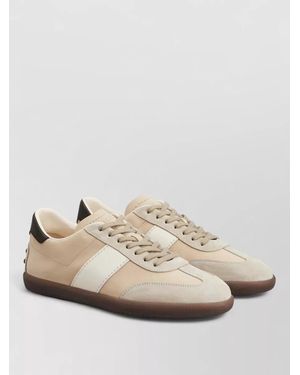 Tod's Leather Low-Top Trainers - Natural