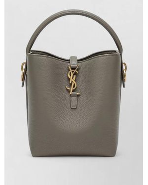 Saint Laurent Large Tote Bag Tone Hardware Handle - Gray