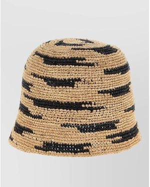 IBELIV Andao Bucket Hat Wide Brim Crochet - Natural