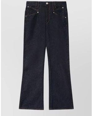 Isabel Marant Denim Straight-Leg Jeans - Blue