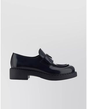 Prada Leather Loafers - Blue