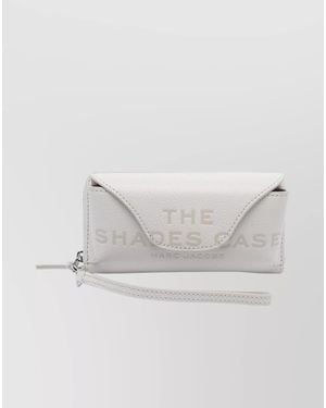 Marc Jacobs Leather Zip Glasses Case - White