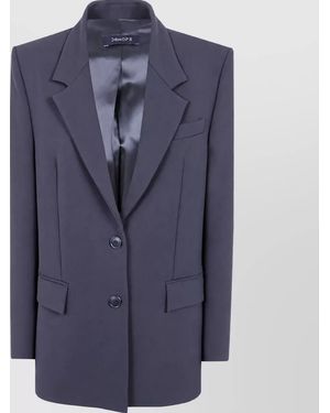 DR. HOPE Oversized Single Breasted Suit Jacket - Blue