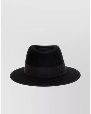 Maison Michel Wool Felt Fedora Hat - Black