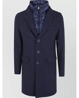 Herno Virgin Wool Coat - Blue