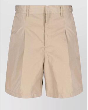 Entire studios Tailored Shorts Adjustable Waist Belt Loops - Natural