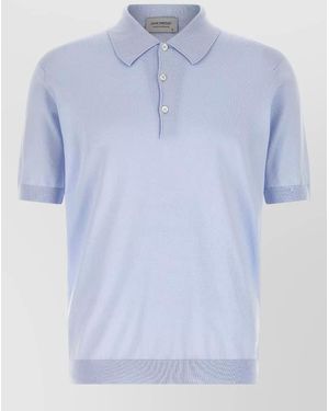 John Smedley Cotton Polo Shirt - Blue