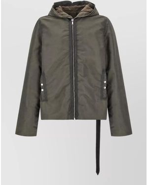 Rick Owens Padded Hooded Coat - Grey