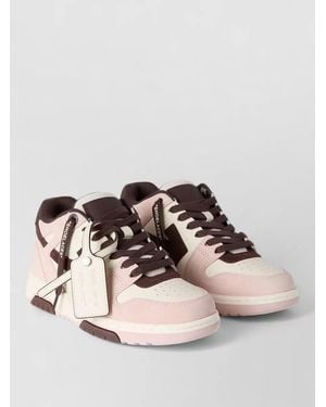 Off-White c/o Virgil Abloh Out Of Office Leather Suede Sneakers - Multicolor